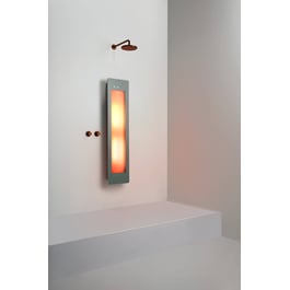 Sunshower One M opbouw vlak met infrarood organic grey - Saniweb.nl