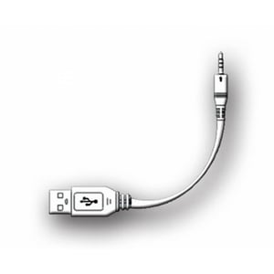 AquaSound kabel voor oplaadset compleet voor wipod Zwart