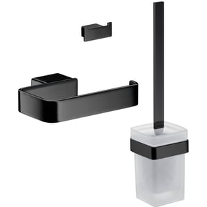Emco Loft toilet accessoireset 3-in-1 Zwart