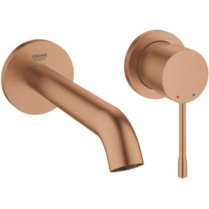 Grohe Essence New Afdekset 2-gats Wand Wastafelkraan Warm Sunset Geborsteld