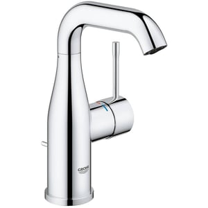 Grohe Essence New M-size wastafelkraan met waste Chroom