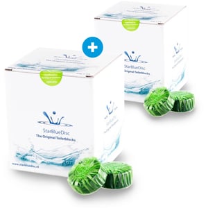 StarBlueDisc 48 stuks toiletblokjes 2 jaarverpakking groen