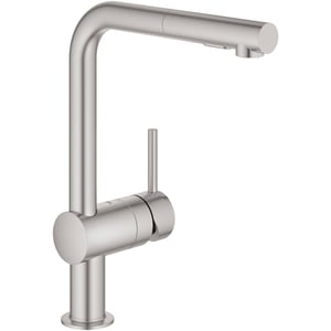 Grohe Minta keukenkraan met uittrekbare handdouche dualspray Supersteel
