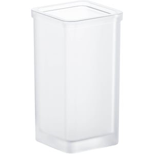 Grohe Selection Cube Reserveglas voor Closetborstel Mat Glas