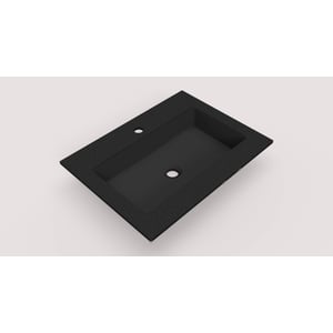Ben Avira A1 wastafel Akron 60,3x45x1,3cm negro (zwart)