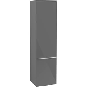Villeroy & Boch Venticello hoge kast 40.4x37.2x154 cm. deur links Glossy Grey