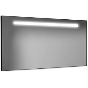 Looox Black Line Spiegel met LED verlichting 80x60 cm Zwart