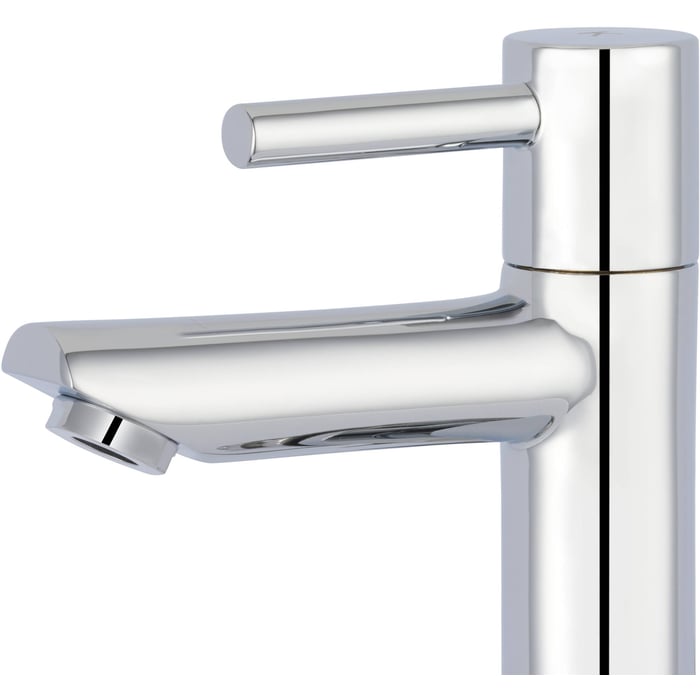SKOWLL Schwenkbarer Waschtisch-Wasserhahn – 360° Drehbar, Für 3-Loch-Montage 20,3–40,6 Cm – Poliertes Chrom, 2 Griffe, Keramischer Ventilkern