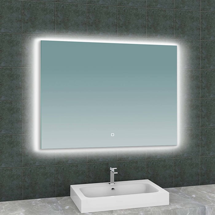 Lusso Spiegel met LED verlichting en cm - Saniweb.nl