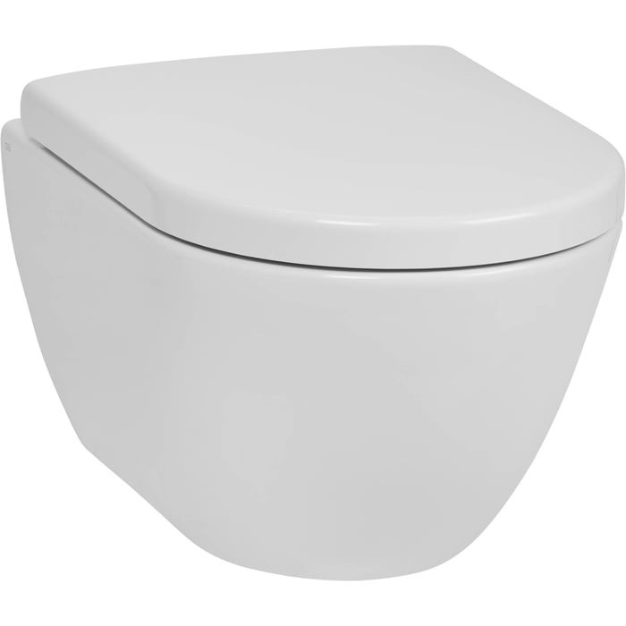 . supermarkt voorbeeld Ben Segno hangtoilet met toiletbril compact Xtra glaze+ Free flush wit -  Saniweb.nl