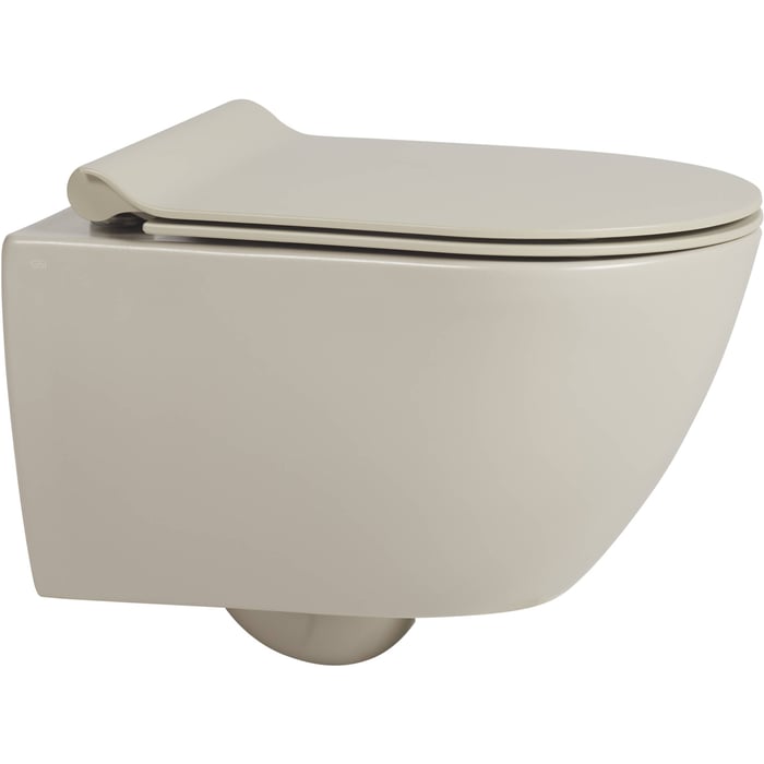 Ben Segno 2.0 Wand-WC mit WC-Sitz Compact XtraGlaze+ Free Flush Beige