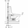 Technische tekening, Geberit duofix inbouwreservoir zelfdragend, 111203001