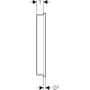 Technische tekening, Geberit Wand bedieningspaneel voor AquaClean 87x93x10 cm Mera glas wit, 147038SI1