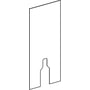 Geberit Frontafwerking Monolith vloercloset 114 cm glas wit