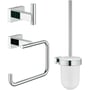 Grohe Essentials Cube toilet accessoireset 3-in-1 Chroom