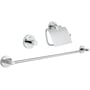 Grohe Essentials accessoireset 3-in-1 Chroom