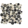 Vloertegel Terre d'Azur Coins 30x30x1 cm Wit/Antracite 1M2