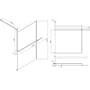 Technische tekening, Ben Delphi Profiel met Handdoekhouder Links Mat Chroom, R80DEFRE10S-B