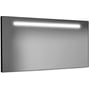 Looox Black Line Spiegel met LED verlichting 160x60 cm Zwart