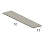 Technische tekening, Acquabella Planchet Shelf Slate 50x11x0,6 cm Cemento, 53004358