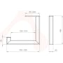 Technische tekening, Looox Roll Toiletrolhouder 16x14 cm RVS, WROLL16RVS