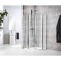 Sealskin Duka 1400 Douchecabine kwartrond Helder Glas 100x195 cm Matzilver