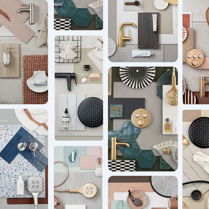 Grohe colors moodboards