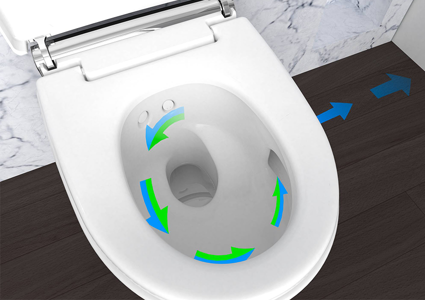 automatische toiletreiniging