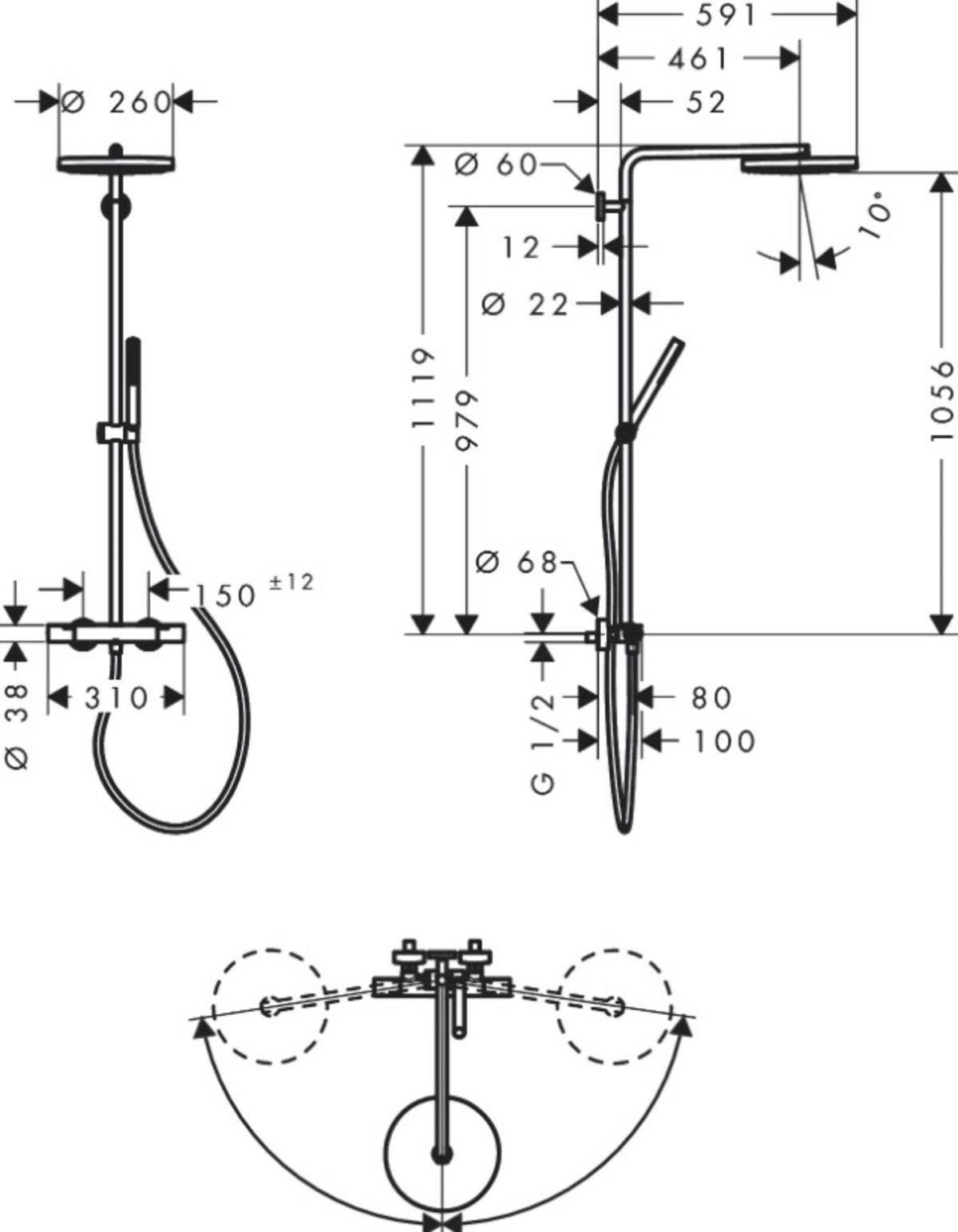Hansgrohe Pulsify Duschset Chrom - Saniweb