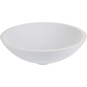 Saqu Bowl Deluxe Waskom 43x43x13cm Solid Surface Mat Wit