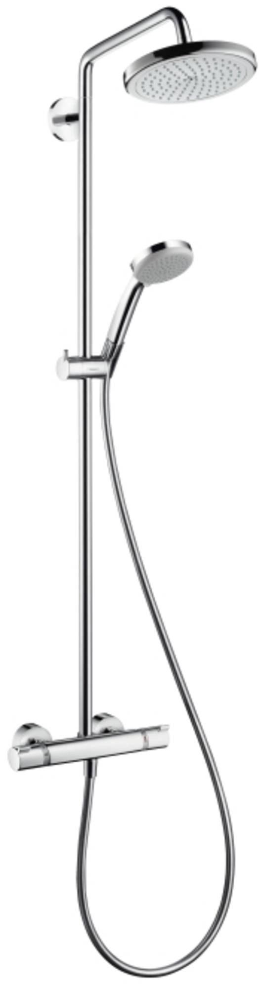 Hansgrohe Croma 220 regendoucheset met 5 straalsoorten Ø22cm chroom