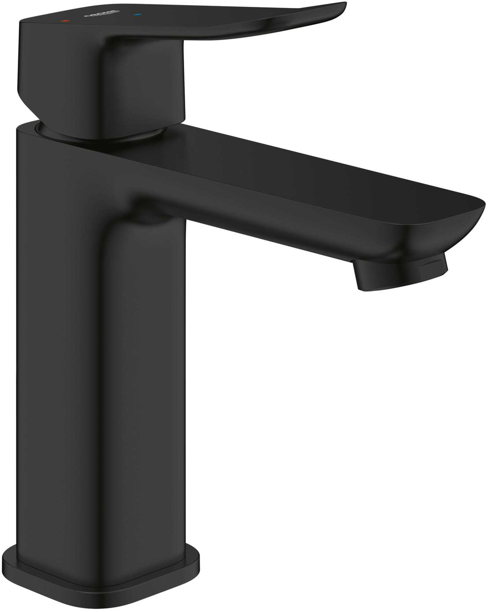 Grohe Dice M-Size wastafelkraan met koude start en push-open waste matte black