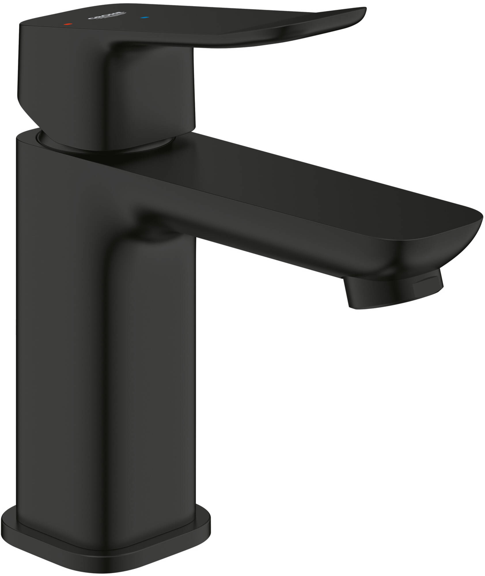 Grohe Dice S-Size wastafelkraan met koude start en push-open waste matte black