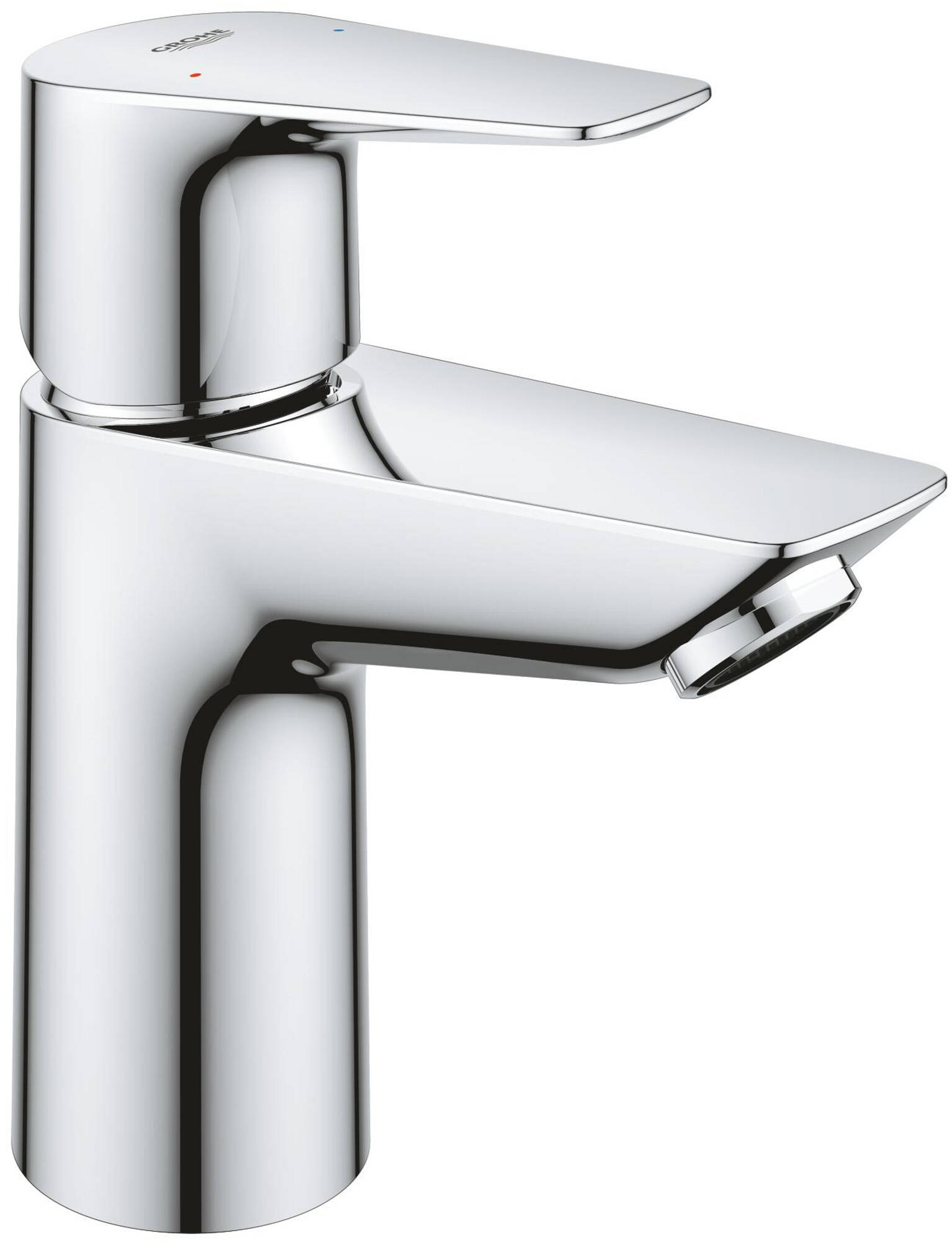 Grohe QuickFix Start Edge wastafelmengkraan S-size met push-open waste chroom