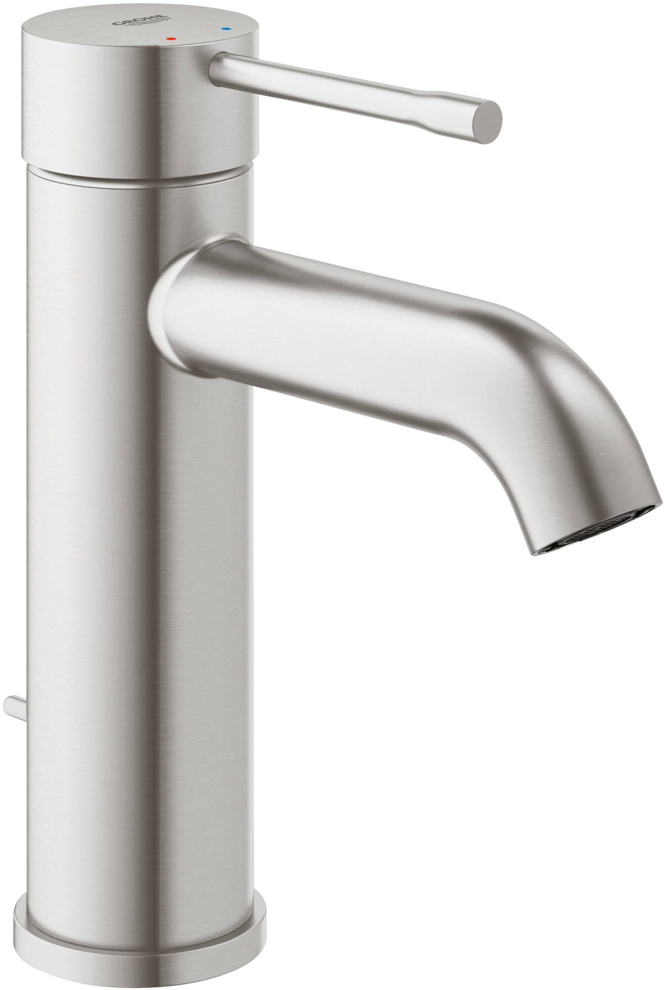 Grohe Essence New 1-gats wastafelmengkraan Supersteel