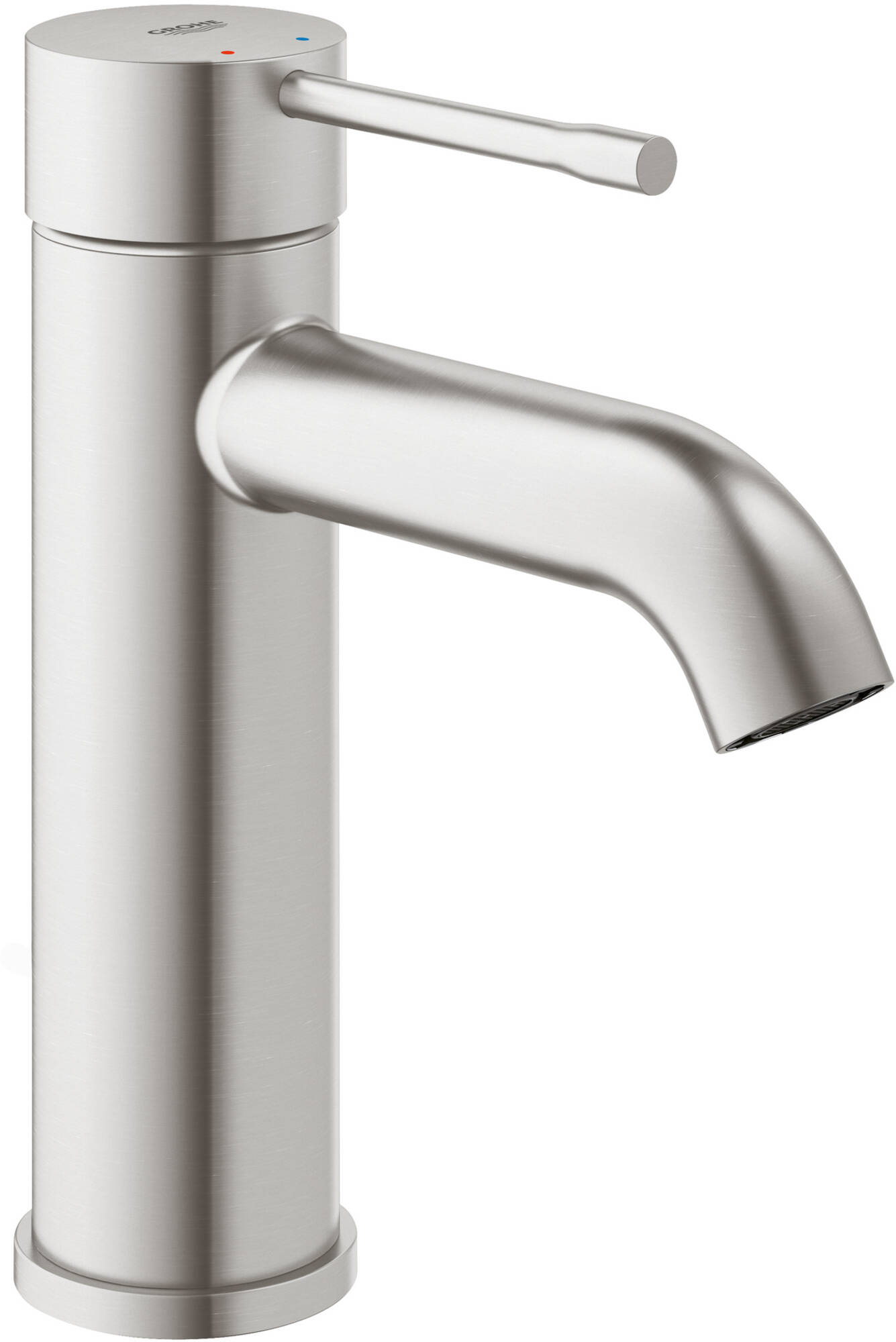 Grohe Essence New S-size wastafelmengkraan zonder waste Supersteel