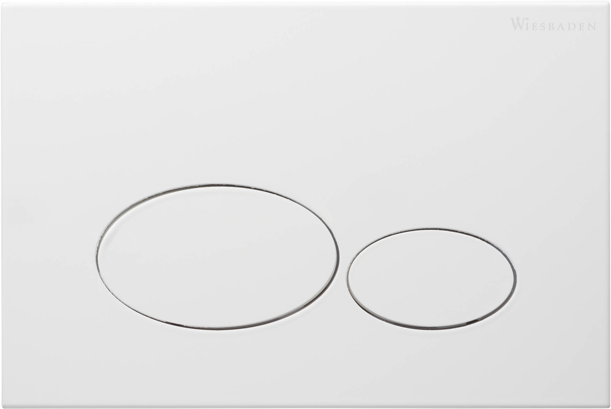 Saqu Oval bedieningspaneel glanzend wit voor Geberit Sigma reservoir 12cm (UP320)