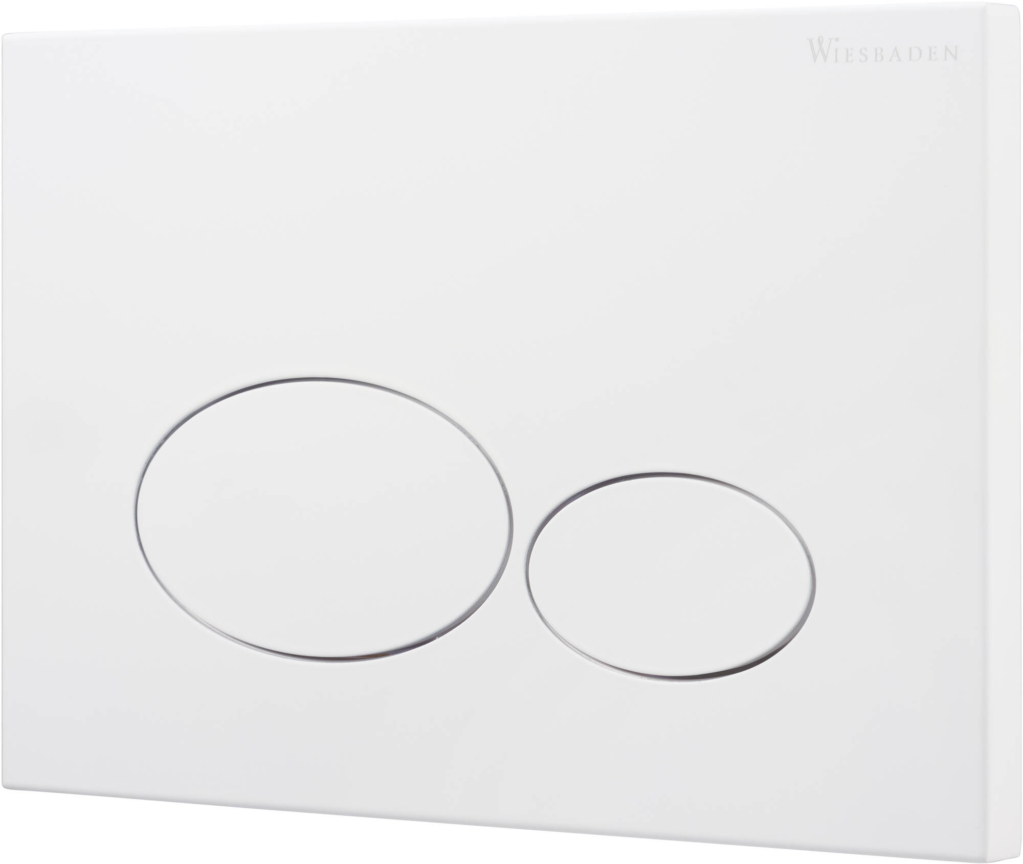 Saqu Oval bedieningspaneel mat wit voor Geberit Sigma reservoir 12cm (UP320)