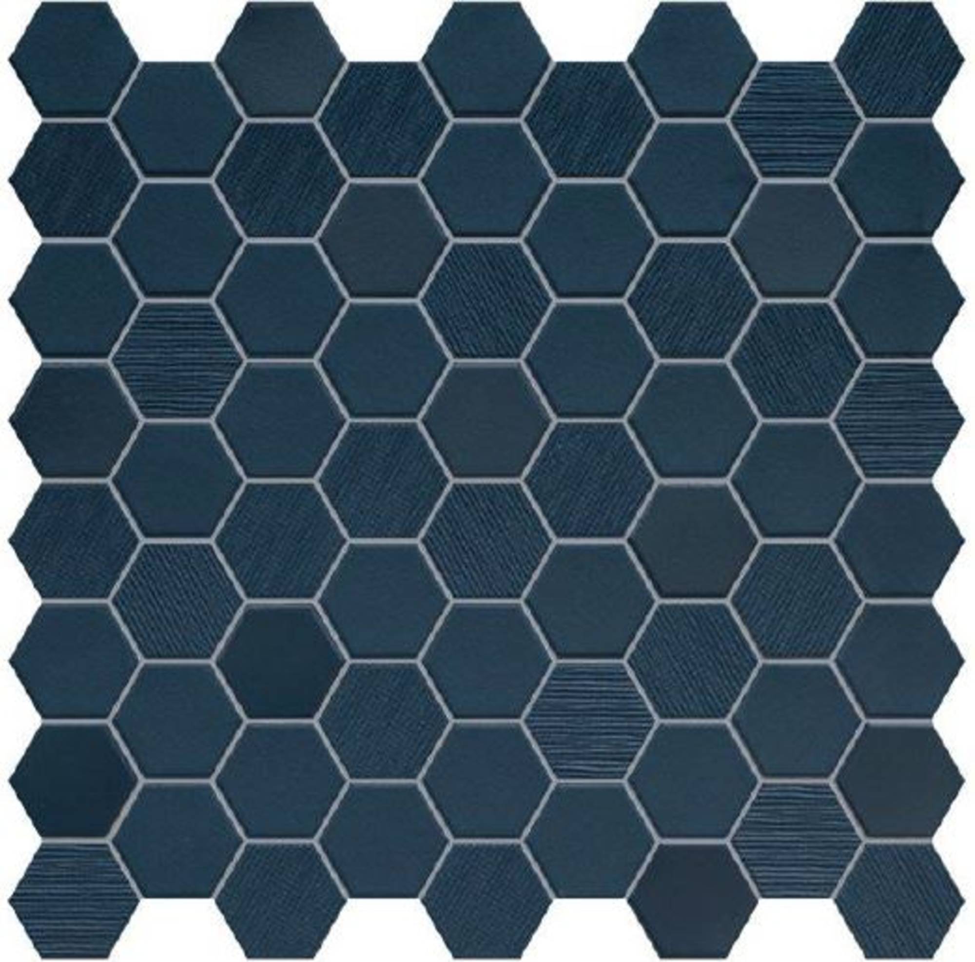 Terratinta Mozaïek tegel Betonstil Hexa Mix 31, 6x31, 6cm Hexa Deep Navy online kopen