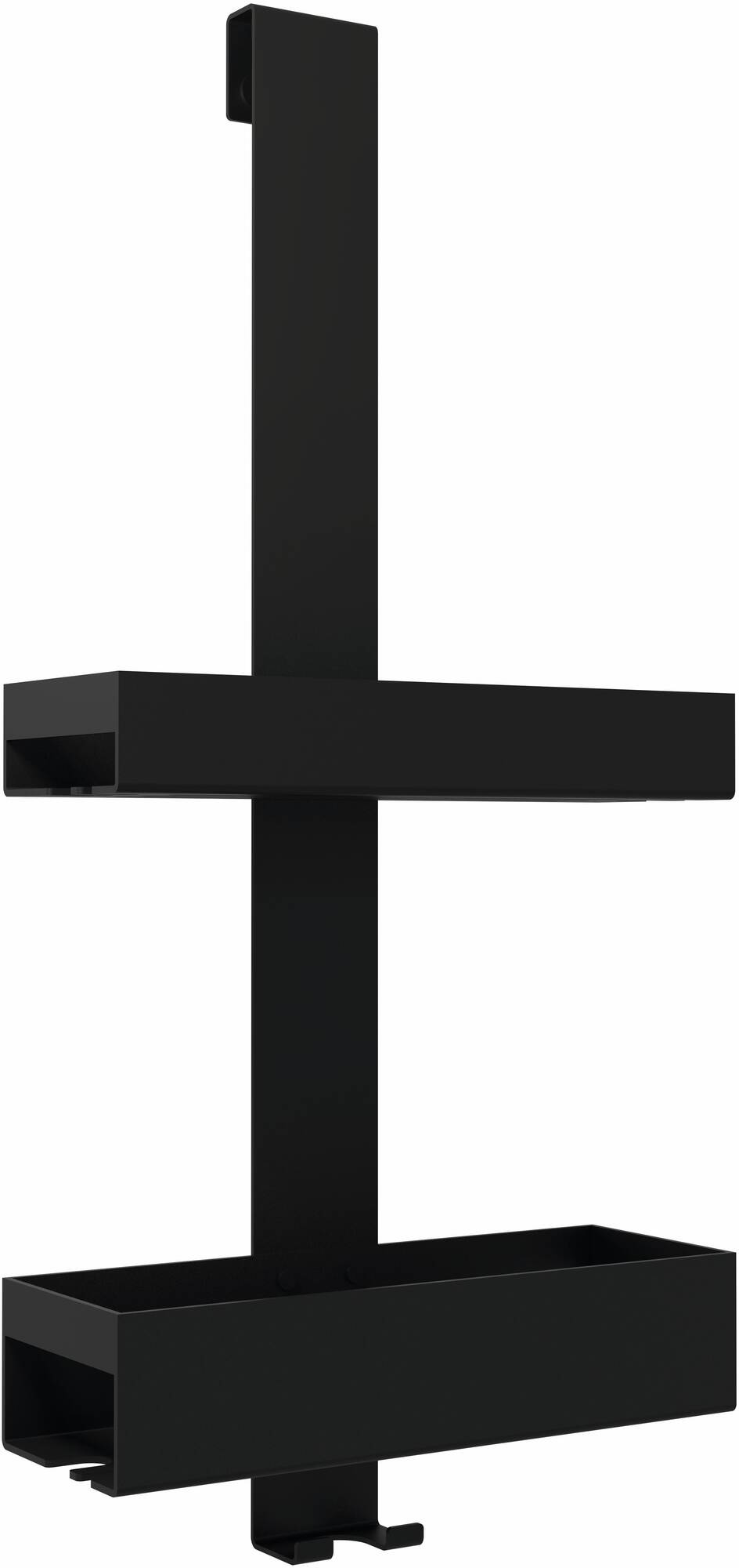 ZACK Alos hangend doucherek 2 mandjes 26x11x58cm mat zwart