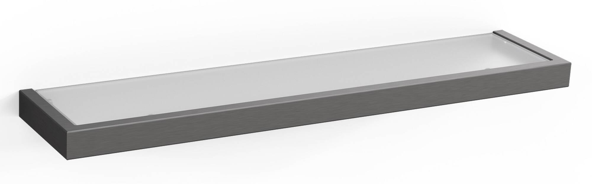 ZACK Linea glazen planchet 46 5 cm grafiet