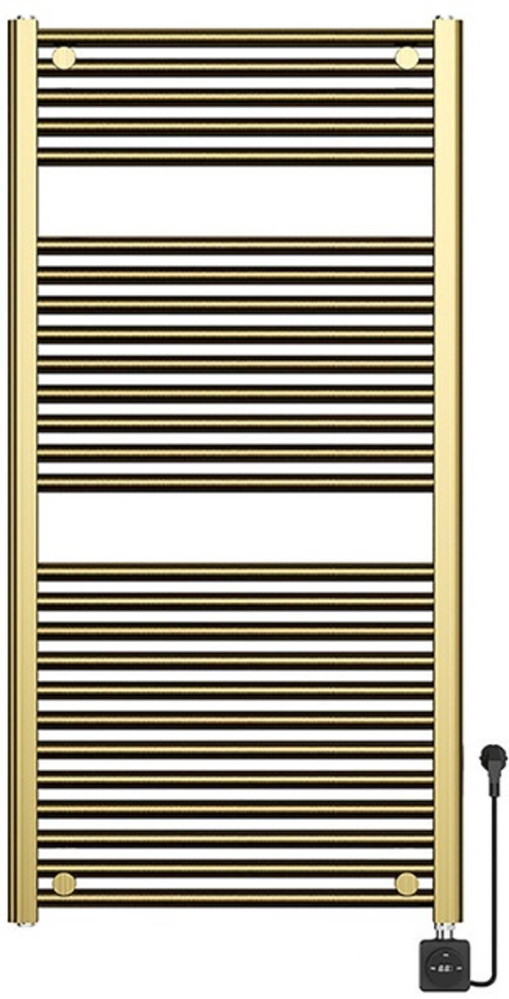 Saqu Broly elektrische radiator Smart Wifi 700W 60x118 5cm geborsteld messing PVD