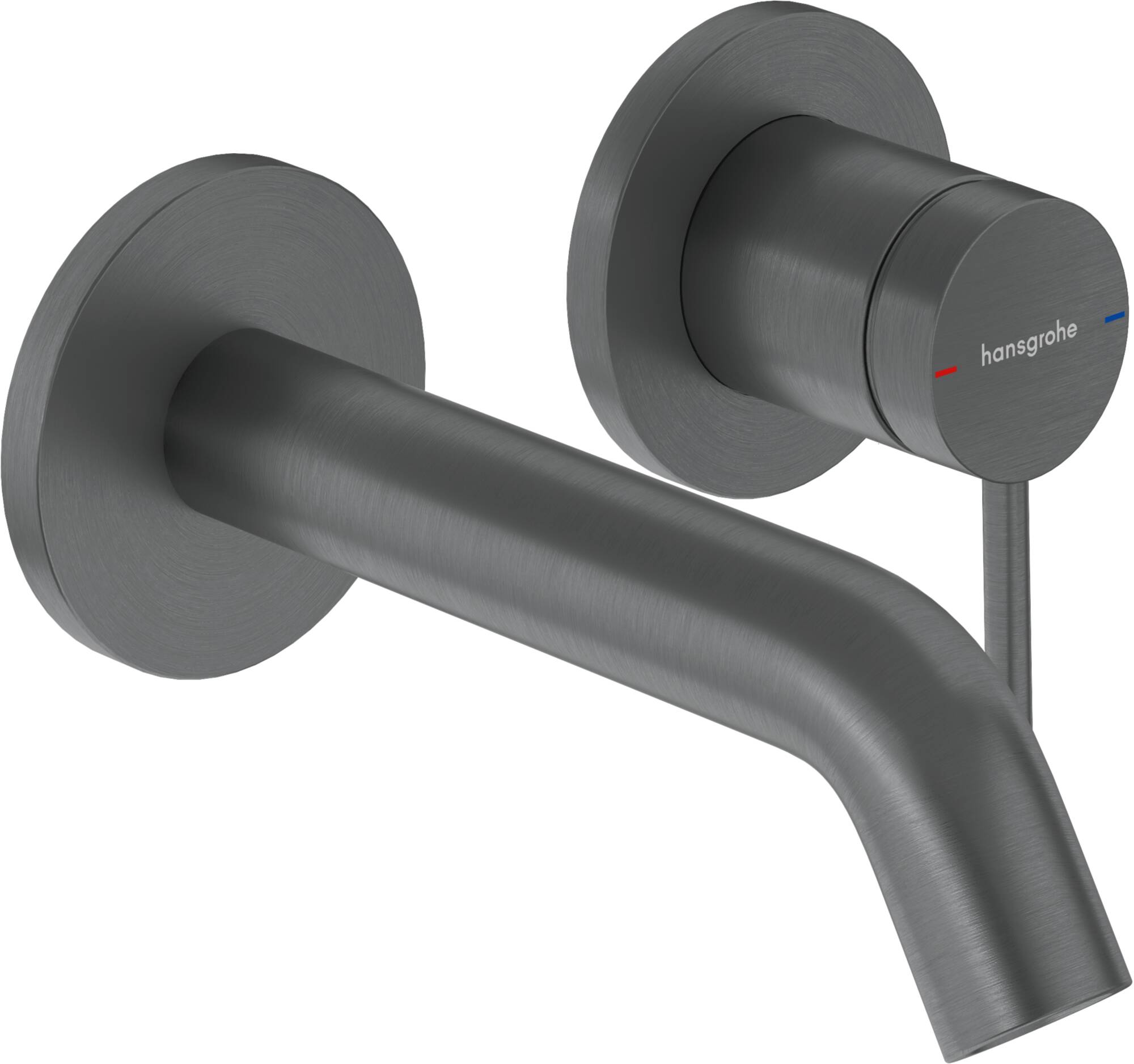 Hansgrohe Tecturis S Wastafelmengkraan Wand Brushed Black Chrome