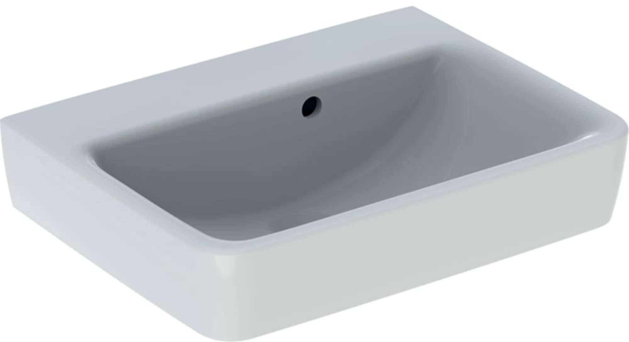 Geberit Renova Plan Fontein 0 KRG Overloop 50x38x16,5 cm Glans Wit