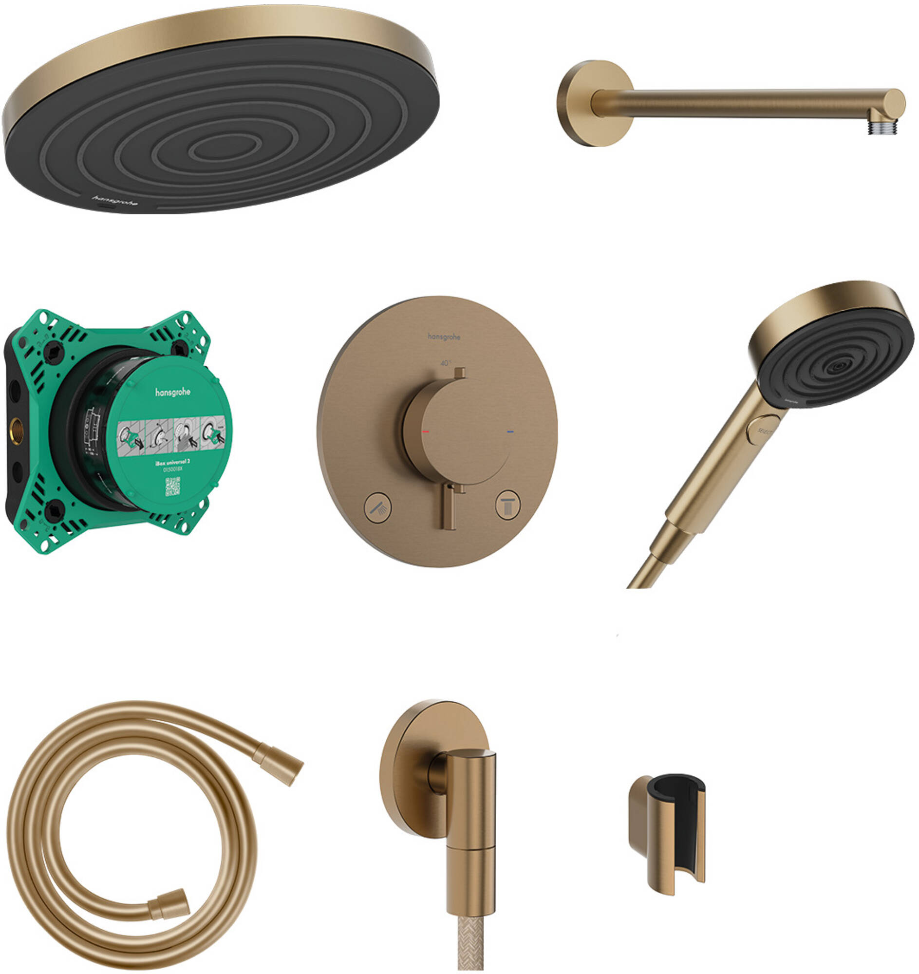 Hansgrohe Pulsify S Doucheset Brushed Bronze