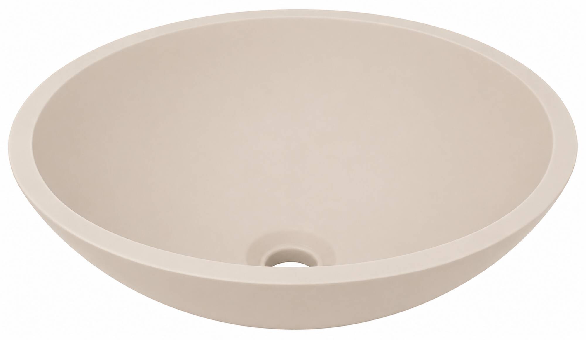 Saqu Shade ronde waskom Ø 43x13 cm solid surface beige