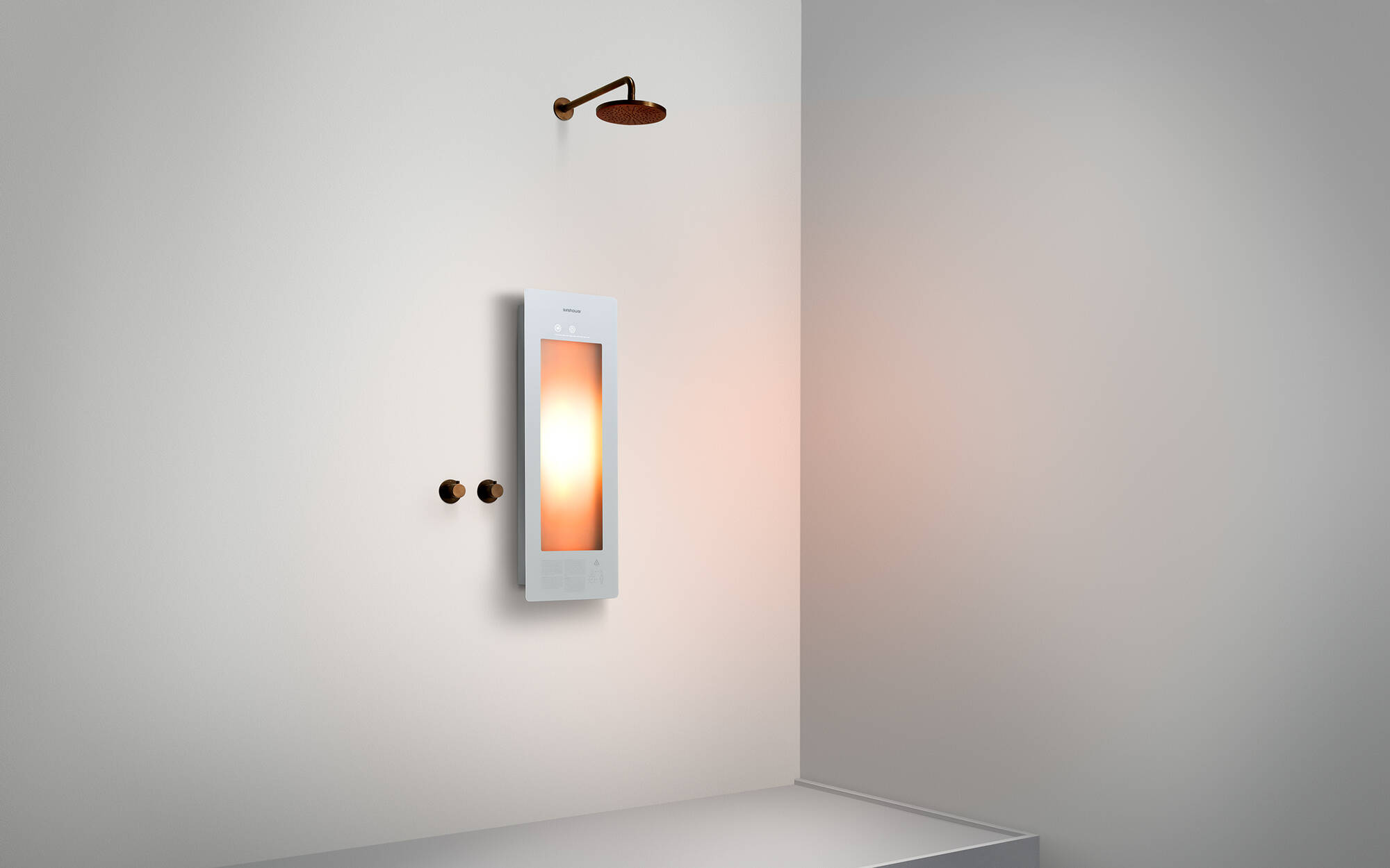 Sunshower One S opbouw vlak met infrarood white