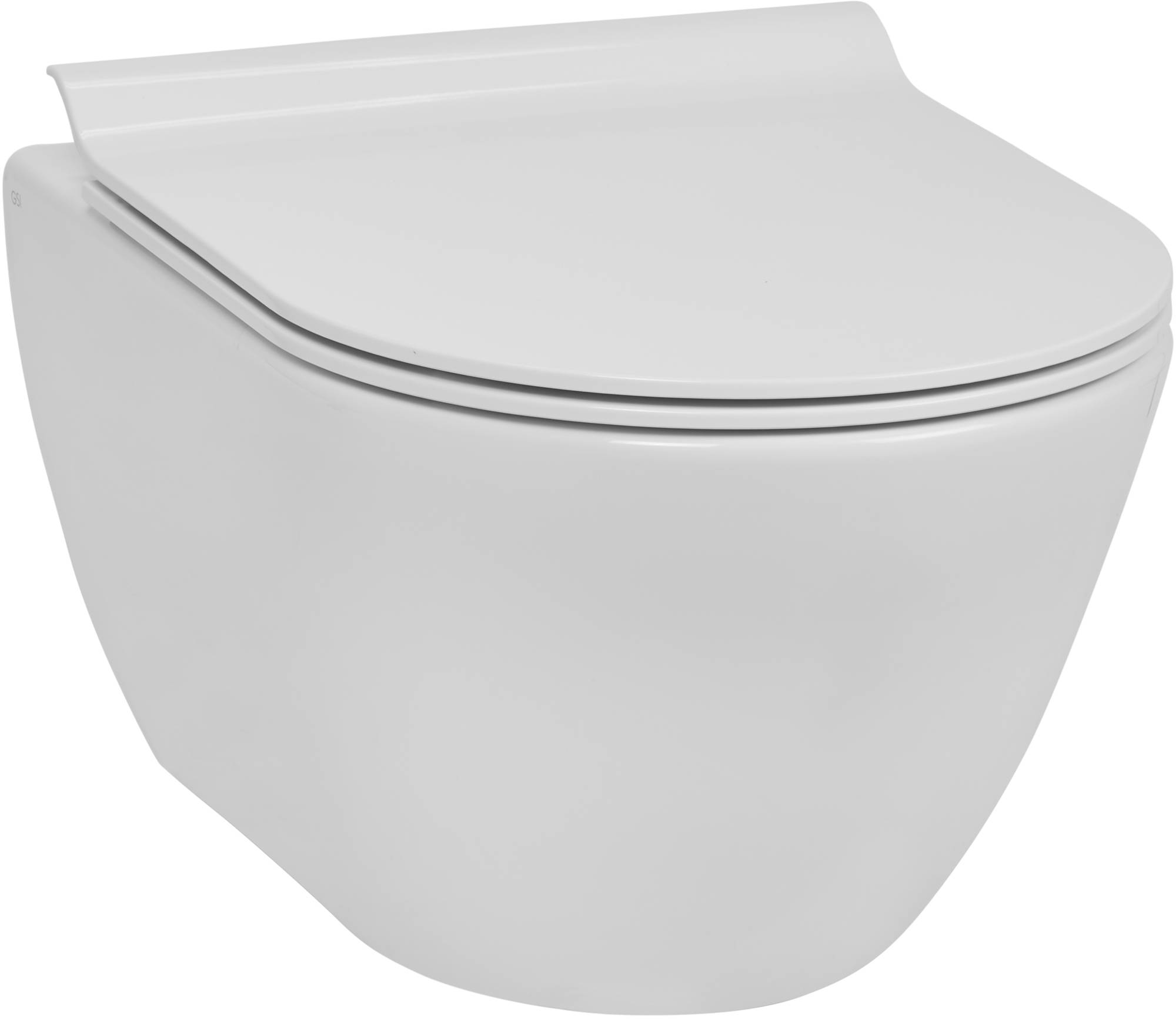Ben Segno Hangtoilet - Toiletpot - Slimseat - Compact - Xtra glaze+ - Free Flush - Incl. WC bril - Wit
