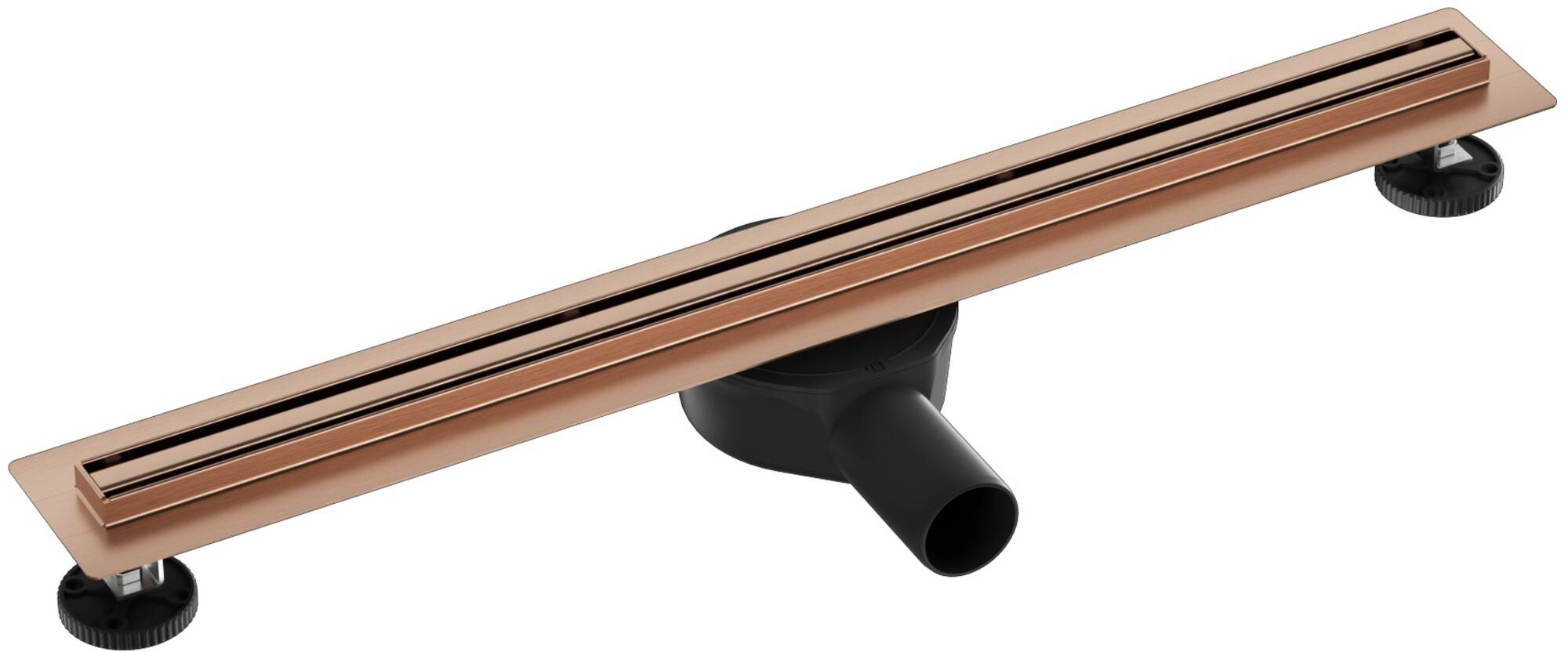 Ben Small Reversible Tegeldrain 70 cm Geborsteld Koper