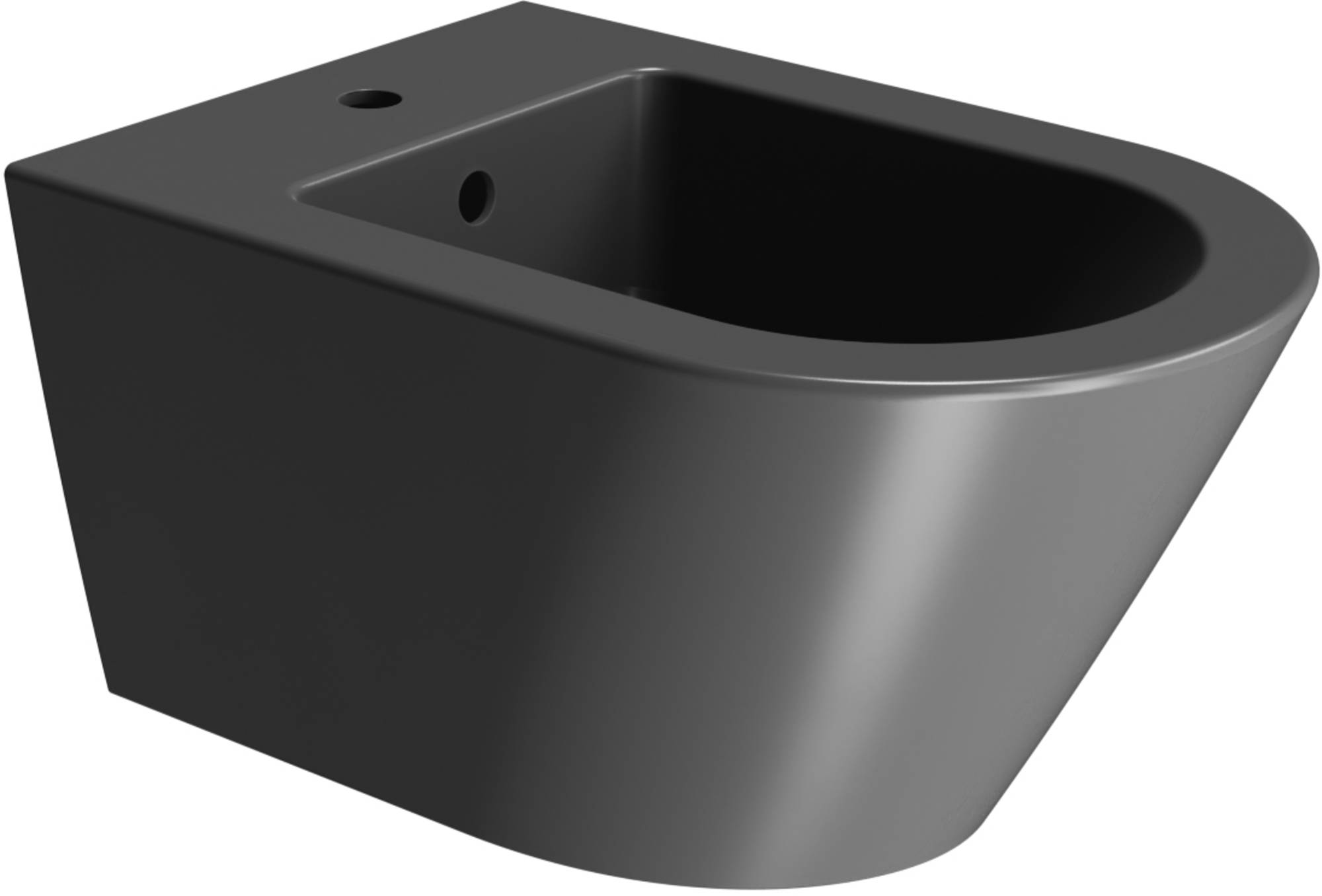 Ben Stelvio Wandbidet 36x55x28 cm Mat Zwart
